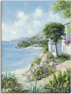 Produktbild von ARTland Leinwandbild Weg zum Meer Größe: 45x60 cm