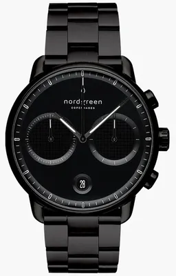 Produktbild von Nordgreen PI42BL3LBLTB Herrenuhr Pioneer Chronograph 42mm 10ATM