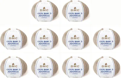 Obrázok produktu pre 10x DMC 100 % Baby Aquarelle Wool – čistá Vlna (farba 1330)