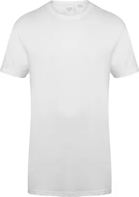 Produktbild von SF Men SF258 | Herren Longline T-Shirt With Dipped Hem / Single-Jersey - Farbe: White - Größe: XL