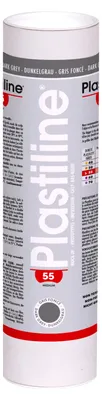 Produktbild von Plastiline Plastiline, 1 kg, Härtegrad 55 (medium) - Grau 1755T