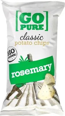 Productafbeelding van Go Pure Aardappelchips Rosemary cl)assic (125 gr)