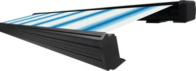 Produktbild von SOLUNA Kassettenmarkise Exquisit 2,5x2 Stoff Dessin 320234 Gestell DB703 dunkelgrau inkl. Motor und Wandschalter rechts
