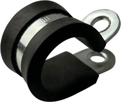 Produktbild von Famanu P-Klemmen Kabelmontage - Gummiunterlegt - 12mm - Schwarz