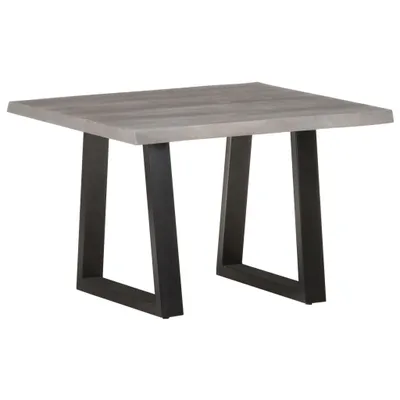 Obrázek produktu pro The Living Store Konferenční stolek se stromovými hranami 60x60x40 cm z masivního dřeva akácie