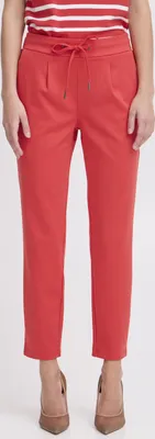 Produktbild von b.young BYRizetta Damen Hose Stoffhose Pants mit Stretch Kordelzug Bundfalten Eingrifftaschen Slim fit
