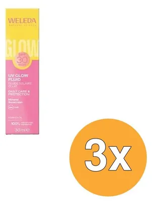 Produktbild von 3x Weleda Sonnenschutzfluid LSF 30 (30 ml)