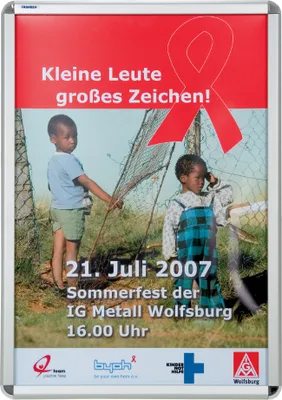 Produktbild von FRANKEN Plakatrahmen DIN A0 32 mm Rahmenprofil Speditionsversand