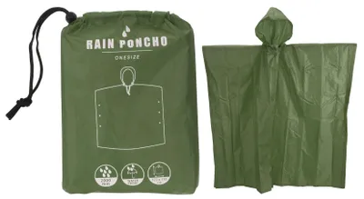 Zdjęcie produktu dla Poncho przeciwdeszczowe z kapturem, poncho, awaryjne poncho, kurtka przeciwdeszczowa, peleryna przeciwdeszczowa, uniseks, idealne na koncerty, camping, wędrówki, wędkarstwo