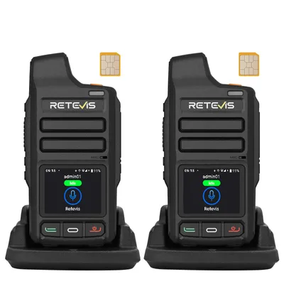 Productafbeelding van Retevis L71 portofoon met 4G, PoC-functionaliteit. Ondersteunt Wi-Fi en Zello, met onbeperkt bereik en USB-C aansluiting, 4000 mAh batterij, ideaal voor gezinsuitstapjes in de buitenlucht