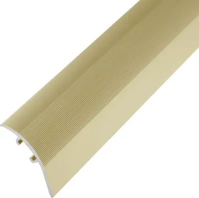 Produktbild von 37mm Aluminiumprofil Anpassungsprofil Aluminium, fein gerillt, mit Lamellendübel, SAHARA, Höhenausgleich 0-17,5mm, Höhenausgleichsprofil, 90cm, Breite 37mm, Übergangsprofil Dehnungsfugenprofil Abdeckleiste, Aluminiumprofile
