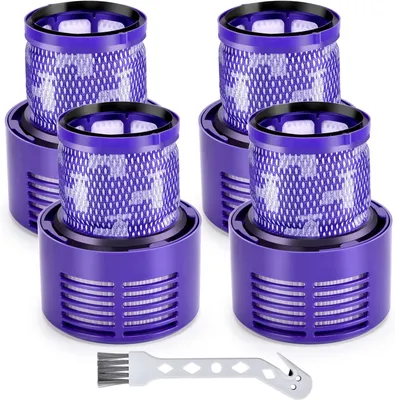 4er-Pack Filter für V10 Staubsauger – Ersatz für Cyclone, Animal, Absolute