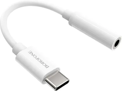 Obrázek produktu pro Borofone USB-C adaptér 3.5mm Jack - Bílá KP23469