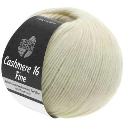 Produktbild von Lana Grossa - Cashmere 16 Fine 0009 rohweiß