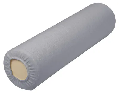 Produktbild von Habys Frottee-Spannbezug, Bezug für Lagerungsrolle | universell, hygienisch, komfortabel | schützt Polsterung | Grau 15x60