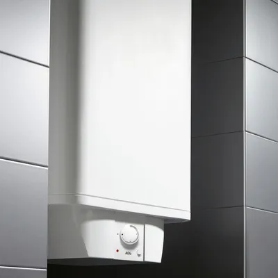 Produktbild von AEG Wandspeicher DEM 120 Basis, Warmwasserboiler 120 Liter, stufenlose Temperaturwahl, Schnellaufheiztaste, 230 V mit Stecker, VDE , 234200