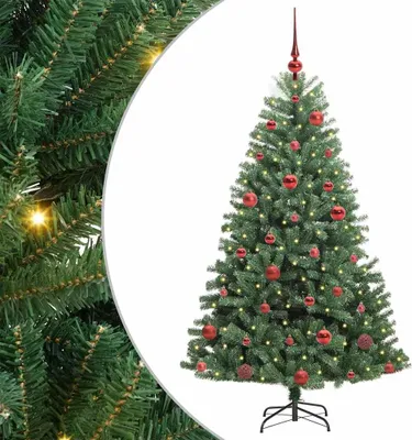 Obrázok produktu pre vidaXL Umelý skladací vianočný stromček so 150 LED diódami zelený 150 cm