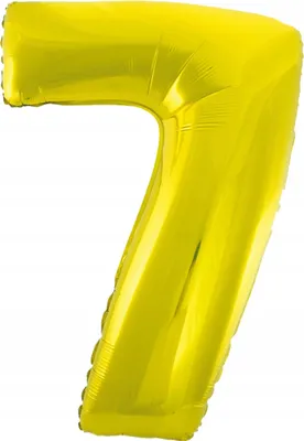 Produktbild von #BFC37 Smart Folienballon, Zahl 7, Gold, 76 cm