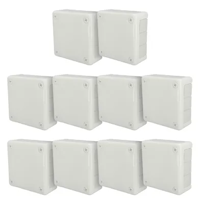 Produktbild von 10x Aufputzdose 118x118x46 IP55 12 Kabeleinführungen Gummimembranen weiß VP-51 EDO777929 EDO Technic