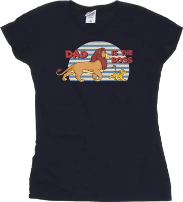 Produktbild von Disney - "The Lion King Dad Boss" T-Shirt für Damen BI25324 (S) (Marineblau)