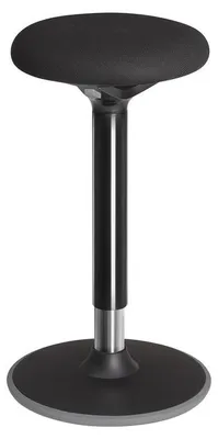 Zdjęcie produktu dla Regulowany taboret - krzesło biurowe - stołek barowy - czarny - wysokość 50-65 cm