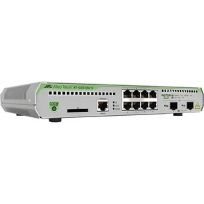 Produktbild von Allied Telesis AT-GS970M/10PS-50, Managed, L3, Gigabit Ethernet (10/100/1000), Power over Ethernet (PoE), Rack-Einbau, 1U