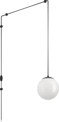 Image de Lustre Eglo 900977 RONDO 3 E27 40 W noir