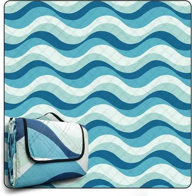 Produktbild von Famanu XXL Picknickdecke 200 x 200 cm – Wasserfest – Sandfrei – Isoliert – Camping Strandmatte
