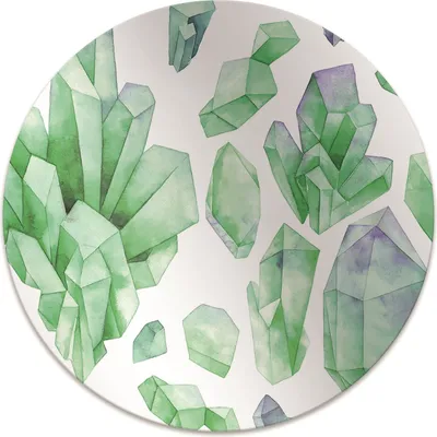 Obrázok produktu pre Okrúhla Podlahová ochranná podložka - Ochranná podložka pod stoličku - Podlahová podložka - 140x100 cm - Kryštály