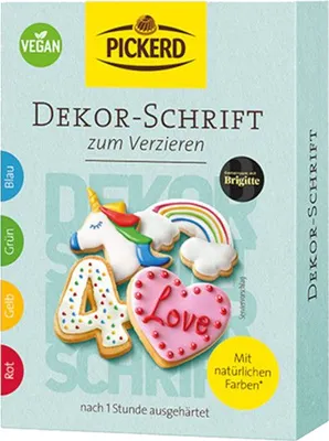 Zdjęcie produktu dla Pickerd Decor Kolorowa czcionka do dekoracji Vegan 4 x 20g