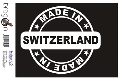 Produktbild von Aufkleber / Autoaufkleber - JDM / Die cut / Auto / OEM - Switzerland 130x110mm silber - Heckscheibe / Heckscheibenaufkleber