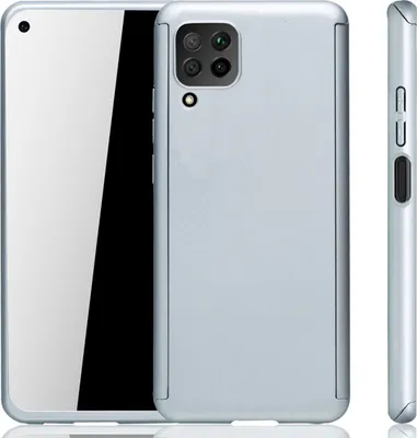 Produktbild von Handyhülle Schutzhülle für Huawei P40 Lite Full Case Cover Displayschutz 360 Silber