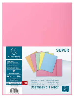 Zdjęcie produktu dla Exacompta Jura 250, wymiary: 24 cm, 32 cm, kolor: różowy
