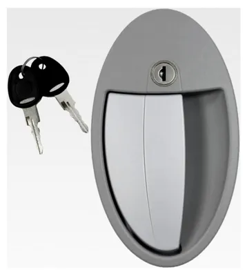 Produktbild von Außenschloss für Wohnwagen und Wohnmobile, FF-System, grau