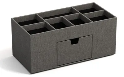 Productafbeelding van BIGSO VENDELA Bureauorganizer met 7 compartimenten en een lade – Opbergbox van