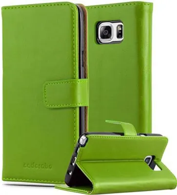Image de Cadorabo Housse pour Samsung Galaxy NOTE 5 Housse verte Housse pour téléphone portable Book Case Etui Luxury