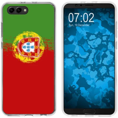Produktbild von PhoneNatic Case kompatibel mit Huawei Honor View 10 Silikon-Hülle WM Portugal M8