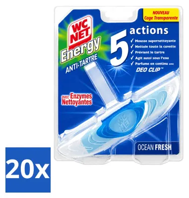 Produktbild von 20 x WC Net Toilethänger Ocean Fresh 38 g - Vorteilspackung - 20 Stücke