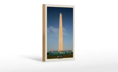 Produktbild von Holzschild Reise 12x18 cm Washington DC USA Washington Monument