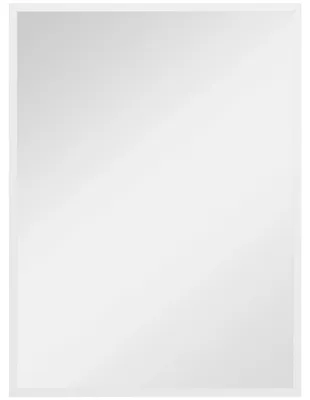Obrázek produktu pro Zrcadlo na zeď – obdélníkové – 60 x 80 cm – určené k zavěšení – dekorativní – vhodné do koupelny a ložnice – bílé
