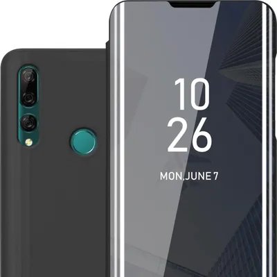 Produktbild von Cadorabo Handyhülle für Huawei P SMART Z / Y9 PRIME 2019 / Enjoy 10 PLUS in Schwarz Cover Backcover Schutzhülle Book