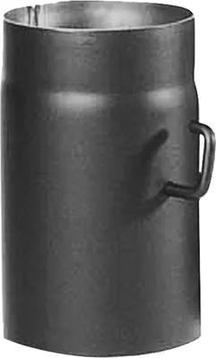 Produktbild von Ofenrohr mit Drosselklappe gussgrau 2mm 120x250mm