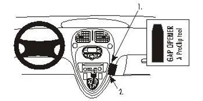 Produktbild von Brodit ProClip Fahrzeughalter 852762 - Winkelbefestigung - Citroen Xsara Picasso 00-06