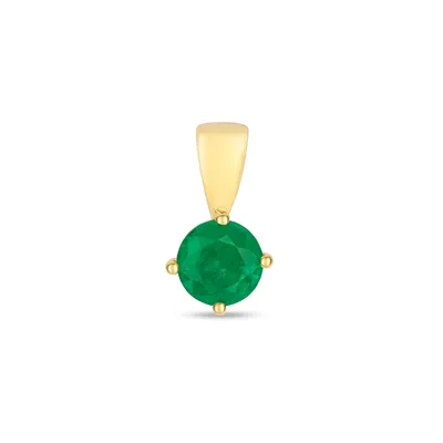 Produktbild von 9 Karat (375) Gold Damen - Anhänger mit Smaragd - 12mm*6mm; TRS3368