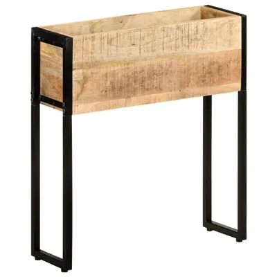 Produktbild von The Living Store Pflanzkübel 60x20x68 cm Raues Mangoholz