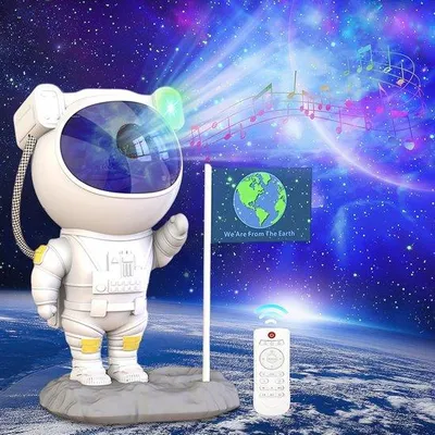 Productafbeelding van Nachtlampje Sterrenhemel Projector voor Kinderen met Bluetooth en Afstandsbediening