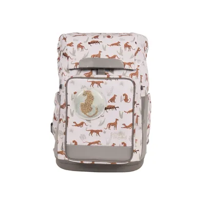 Produktbild von School-Mood Rebel Nordic Collection Schulranzen-Set 8-teilig Leopard weiß