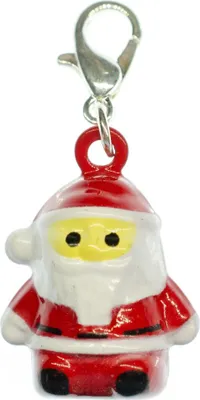 Produktbild von Weihnachtsmann Charm Anhänger Miniblings Glöckchen Weihnachten Nikolaus Metall