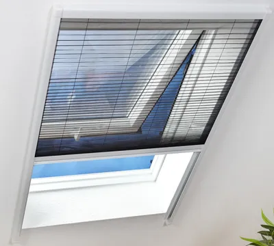 Produktbild von Insektenschutz Dachfenster Plissee mit Alurahmen Hecht