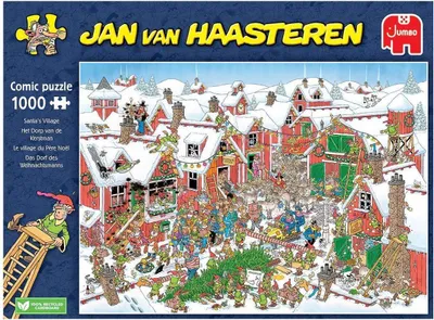 Produktbild von Jumbo Spiele Jan van Haasteren - Santas Village, Puzzle, Erwachsenenpuzzle, Puzzlespiel, 1000 Teile, 20075